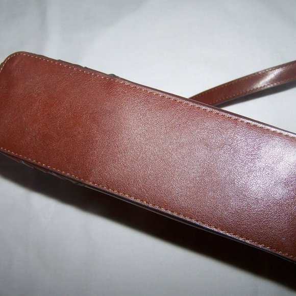 VTG — Nine West Weave Shoulder Bag Purse 🥃 Cognac brown - Picture 9 of 14